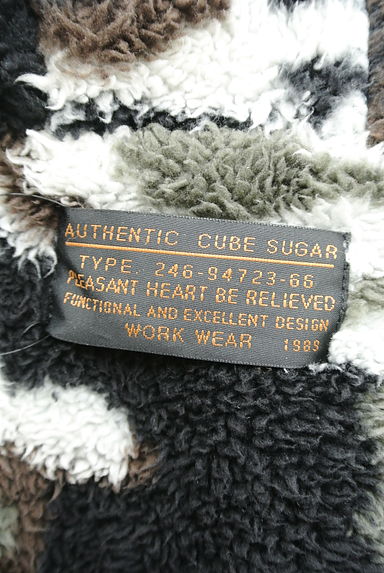 CUBE SUGAR（キューブシュガー）の古着「裏ボアジップアップデニムブルゾン（ブルゾン・スタジャン）」大画像６へ