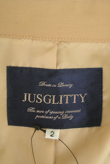 JUSGLITTY（ジャスグリッティー）の古着「パイピングロングトレンチコート（トレンチコート）」大画像６へ