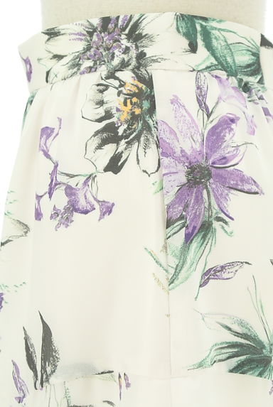 JUSGLITTY（ジャスグリッティー）の古着「エアリー花柄ミモレ丈フレアスカート（ロングスカート・マキシスカート）」大画像４へ