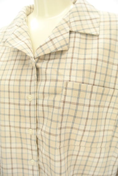 SM2（サマンサモスモス）の古着「チェック柄オープンカラーシャツ（カジュアルシャツ）」大画像４へ