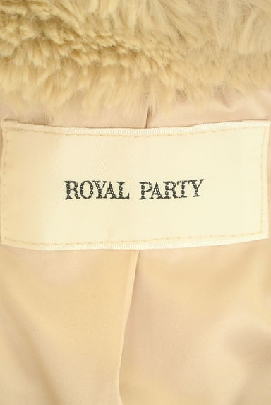 ROYAL PARTY（ロイヤルパーティ）の古着「ミドル丈ノーカラーエコファーコート（コート）」大画像６へ