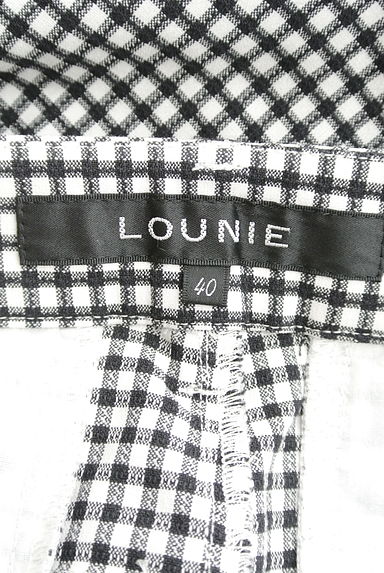 LOUNIE（ルーニィ）の古着「チェック柄センタープレステーパードパンツ（パンツ）」大画像６へ