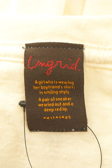 Ungrid（アングリッド）の古着「ロング丈ロゴTシャツ（Ｔシャツ）」大画像６へ
