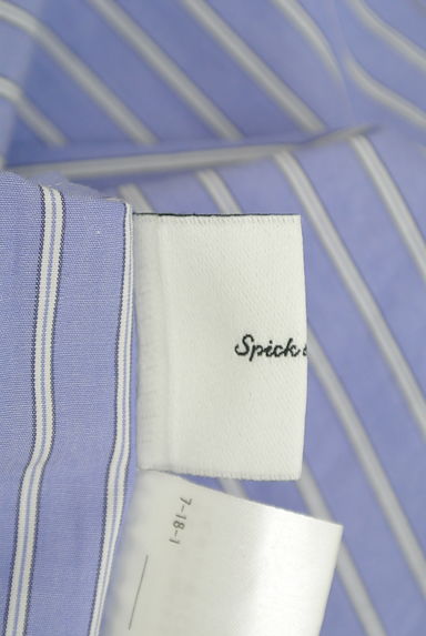 Spick and Span（スピック＆スパン）の古着「パールボタンストライプ柄ワイドシャツ（ブラウス）」大画像６へ