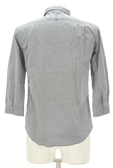 COMME CA COMMUNE（コムサコミューン）の古着「フロントストライプ七分袖シャツ（カジュアルシャツ）」大画像２へ