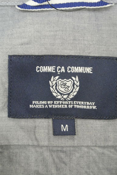 COMME CA COMMUNE（コムサコミューン）の古着「フロントストライプ七分袖シャツ（カジュアルシャツ）」大画像６へ
