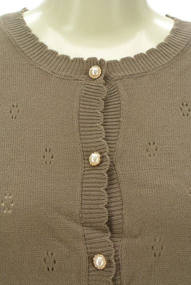 axes femme（アクシーズファム）の古着「デザイン編みパールボタンカーディガン（カーディガン・ボレロ）」大画像４へ