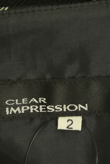 CLEAR IMPRESSION（クリアインプレッション）の古着「大人ガーリーチェック柄膝丈ワンピ（キャミワンピース）」大画像６へ