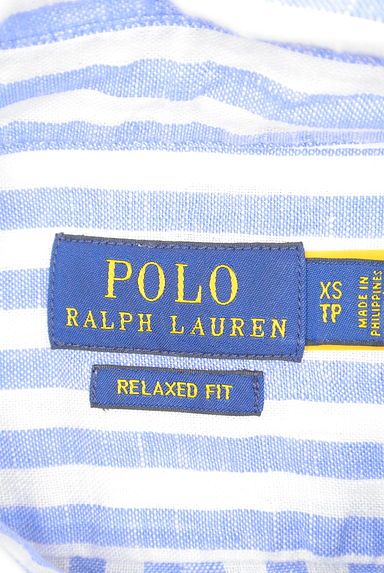 Polo Ralph Lauren（ポロラルフローレン）の古着「さわやかストライプリネンシャツ（カジュアルシャツ）」大画像６へ