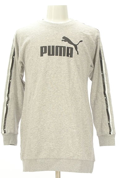 PUMA（プーマ）の古着「ライン＆ロゴプリントスウェット（スウェット・パーカー）」大画像１へ