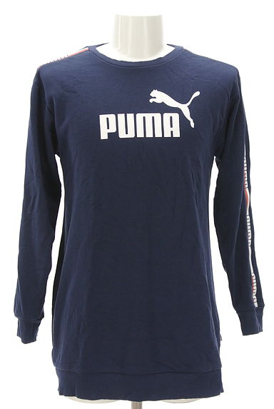 PUMA（プーマ）の古着「袖ラインロゴプリントスウェット（スウェット・パーカー）」大画像１へ