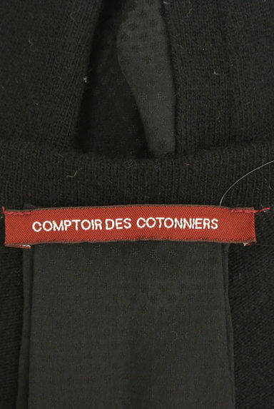Comptoir des Cotonniers（コントワーデコトニエ）の古着「ドットシルク切替ミドル丈カーディガン（カーディガン・ボレロ）」大画像６へ