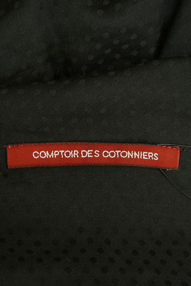 Comptoir des Cotonniers（コントワーデコトニエ）の古着「ドット柄ふんわり膝丈シフォンワンピース（ワンピース・チュニック）」大画像６へ
