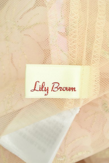 Lily Brown（リリーブラウン）の古着「フラワー刺繍ミモレ丈チュールスカート（ロングスカート・マキシスカート）」大画像６へ