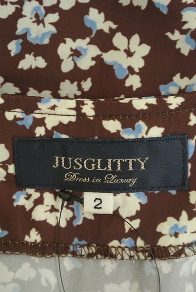JUSGLITTY（ジャスグリッティー）の古着「小花柄裾フリルロングワンピース（ワンピース・チュニック）」大画像６へ