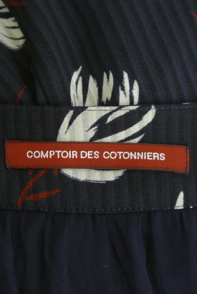 Comptoir des Cotonniers（コントワーデコトニエ）の古着「花×ストライプ柄ミモレ丈シフォンスカート（スカート）」大画像６へ