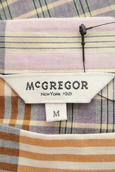 McGREGOR（マックレガー）の古着「袖リボンチェック柄８分袖カットソー（カットソー・プルオーバー）」大画像６へ