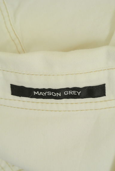 MAYSON GREY（メイソングレイ）の古着「ラウンドヘムステッチコットンシャツ（カジュアルシャツ）」大画像６へ