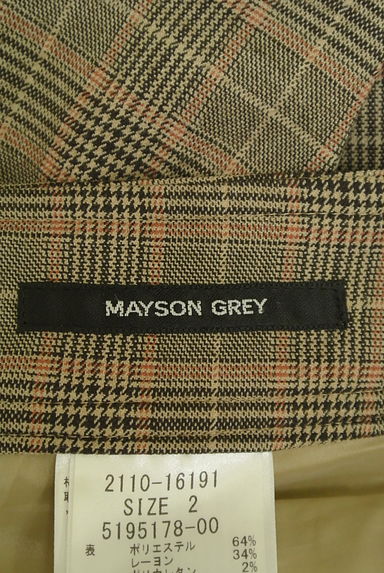 MAYSON GREY（メイソングレイ）の古着「チェック柄ストレートパンツ（パンツ）」大画像６へ