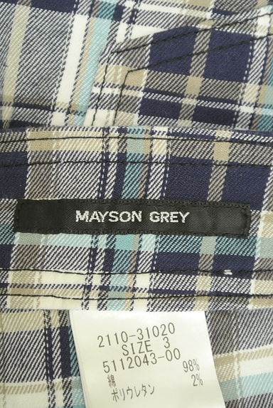 MAYSON GREY（メイソングレイ）の古着「配色チェックストレッチパンツ（パンツ）」大画像６へ