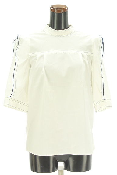 axes femme（アクシーズファム）の古着「パフレース５分袖デザインカットソー（カットソー・プルオーバー）」大画像１へ