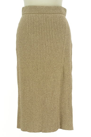 Rouge vif La cle（ルージュヴィフラクレ）の古着「ラップ風切替ひざ下リブタイトスカート（スカート）」大画像１へ