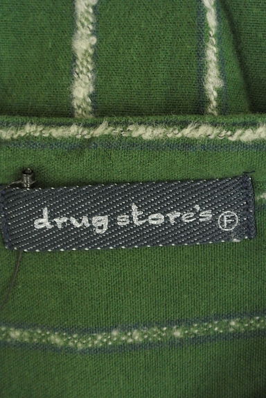 drug store's（ドラッグストアーズ）の古着「ストライプバンドカラーシャツ（カジュアルシャツ）」大画像６へ