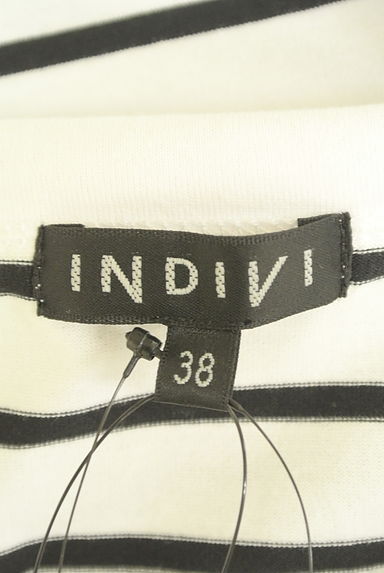 INDIVI（インディヴィ）の古着「ボーダーカットソー（Ｔシャツ）」大画像６へ
