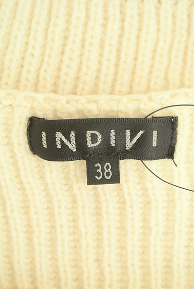 INDIVI（インディヴィ）の古着「ニュアンスリブボートネックニット（セーター）」大画像６へ