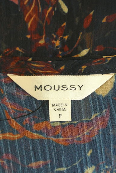 MOUSSY（マウジー）の古着「花柄シースルーシフォンのロングジレ（ベスト・ジレ）」大画像６へ
