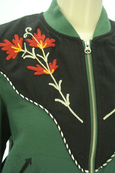 SLY（スライ）の古着「レトロモダンなお花刺繍ブルゾン（ブルゾン・スタジャン）」大画像４へ