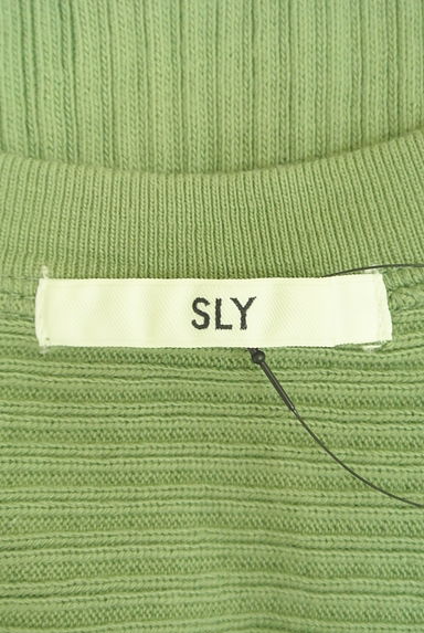 SLY（スライ）の古着「カットオフ袖テレコリブニット（ニット）」大画像６へ