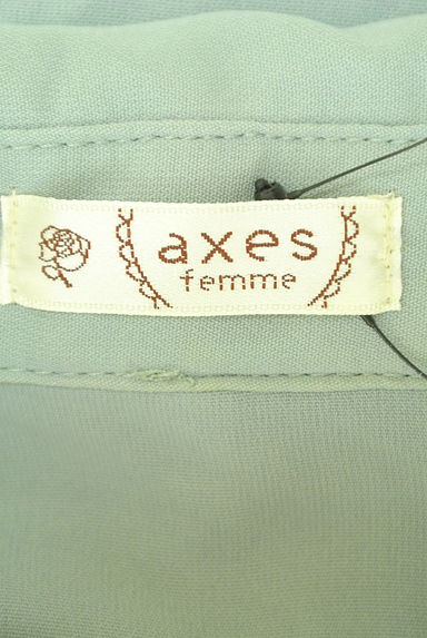 axes femme（アクシーズファム）の古着「ボウタイリボンくすみフリルブラウス（ブラウス）」大画像６へ