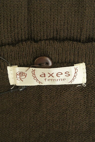 axes femme（アクシーズファム）の古着「ファーティペット付きカーディガン（カーディガン・ボレロ）」大画像６へ