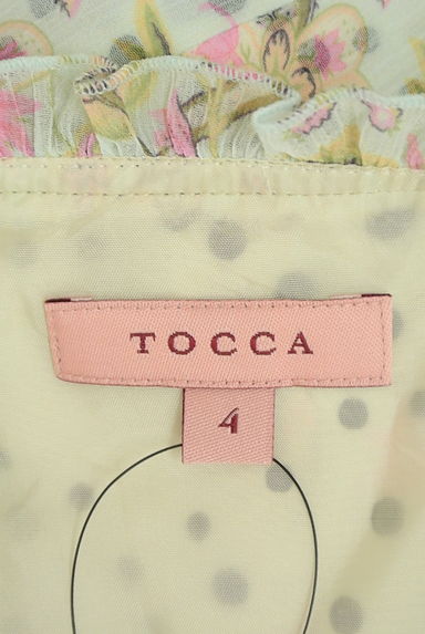 TOCCA（トッカ）の古着「プチフリル膝丈花柄シフォンワンピース（ワンピース・チュニック）」大画像６へ