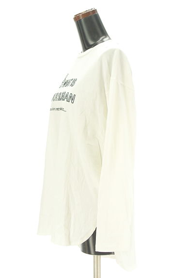BARNYARDSTORM（バンヤードストーム）の古着「フロッキーロゴプリントラウンドヘムTシャツ（Ｔシャツ）」大画像３へ