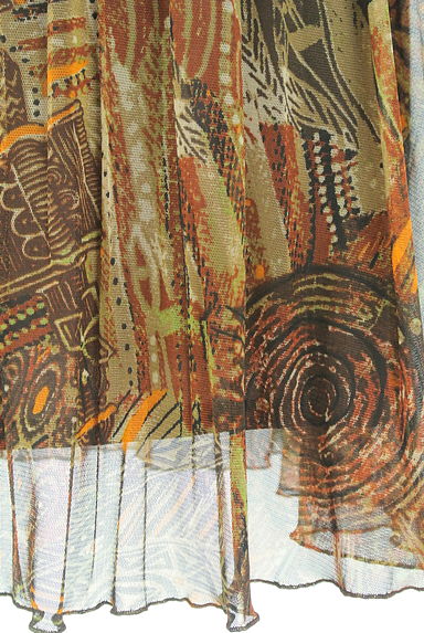 GIANNI LO GIUDICE（ジャンニロジュディチェ）の古着「エスニック柄プリーツシフォンスカート（スカート）」大画像５へ