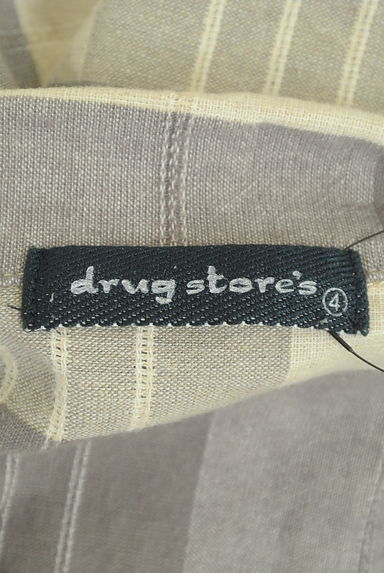 drug store's（ドラッグストアーズ）の古着「オープンカラーチュニック丈コットンリネンシャツ（カジュアルシャツ）」大画像６へ