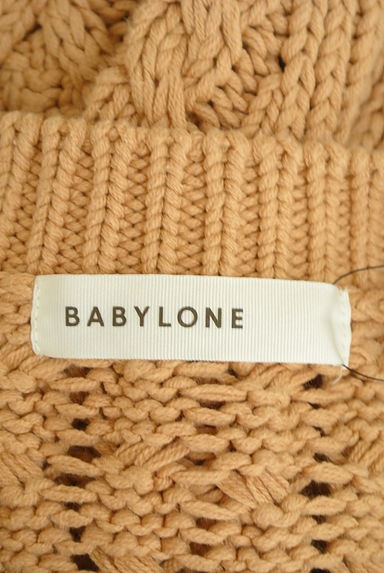 BABYLONE（バビロン）の古着「ケーブル編みビッグニットベスト（ニット）」大画像６へ