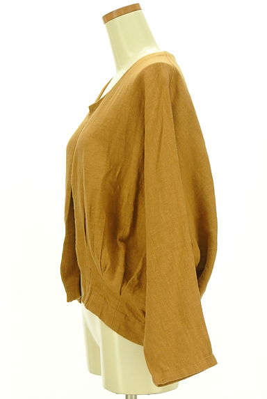 antiqua（アンティカ）の古着「裾タックコットンリネンジャケット（ジャケット）」大画像３へ