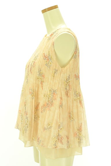 Couture Brooch（クチュールブローチ）の古着「花柄プリーツシフォンカットソー（カットソー・プルオーバー）」大画像３へ