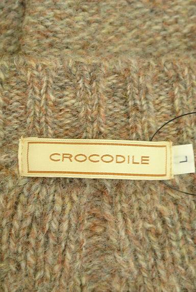 Crocodile（クロコダイル）の古着「配色スキッパーケーブル編みカーディガン（カーディガン・ボレロ）」大画像６へ