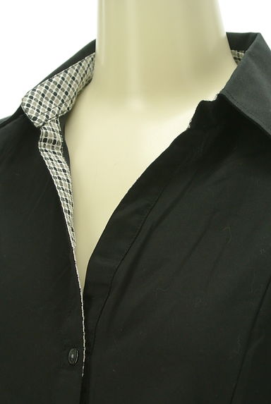NARA CAMICIE（ナラカミーチェ）の古着「Ｖカット袖裏チェックシャツ（カジュアルシャツ）」大画像４へ