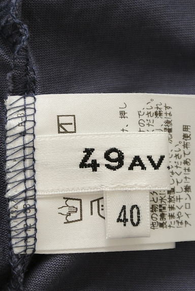 49av.Junko Shimada（49アヴェニュージュンコシマダ）の古着「ふんわり７分袖Ｖネック艶カットソー（カットソー・プルオーバー）」大画像６へ