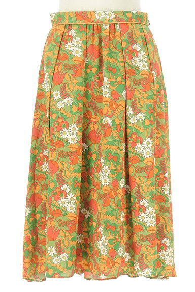 Jocomomola（ホコモモラ）の古着「膝下丈レトロ花柄スカート（ロングスカート・マキシスカート）」大画像１へ