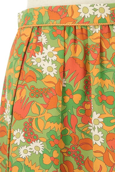Jocomomola（ホコモモラ）の古着「膝下丈レトロ花柄スカート（ロングスカート・マキシスカート）」大画像４へ