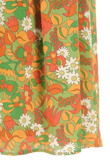 Jocomomola（ホコモモラ）の古着「膝下丈レトロ花柄スカート（ロングスカート・マキシスカート）」大画像５へ