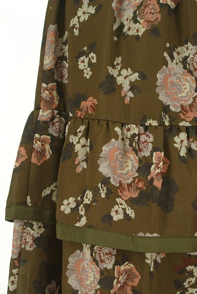 axes femme（アクシーズファム）の古着「花柄ティアードフリルロングスカート（ロングスカート・マキシスカート）」大画像４へ