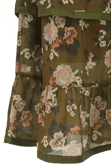 axes femme（アクシーズファム）の古着「花柄ティアードフリルロングスカート（ロングスカート・マキシスカート）」大画像５へ