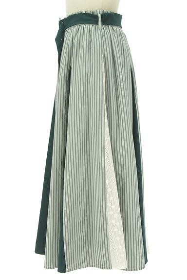 axes femme（アクシーズファム）の古着「ストライプパッチワークロングスカート（ロングスカート・マキシスカート）」大画像３へ